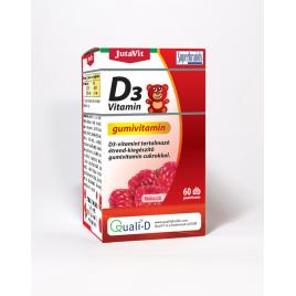 Jutavit vitamina d3 800 u.i. 60 jeleuri gumate gust de zmeură