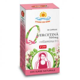 Quercetina 500 mg + vitamina d3 f195 30 capsule