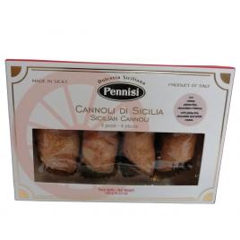 Cannoli sicilieni cu crema cacao, fistic si vanilie pennisi 4 buc, 120g