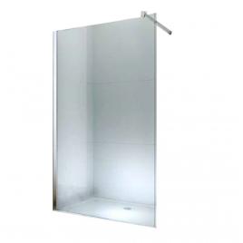 Paravan dus walk-in optima nobless silver , 100x200 cm , 8mm , sticla securizata , profil cromat