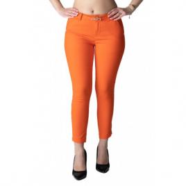 Pantaloni alyssa portocaliu eleganti marime mare