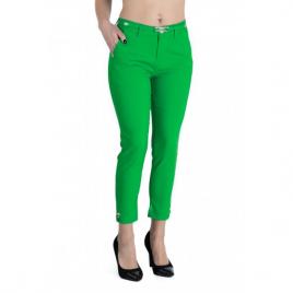 Pantaloni alyssa verde eleganti marime mare