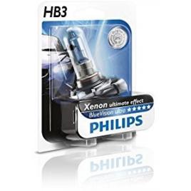Bec auto cu halogen pentru far philips hb4 blue vision ultra, 12v, 65w, 1 bec