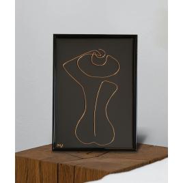 Nud cu mana cu palarie, 21×30 cm