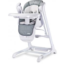 Scaun de masa cu leagan electric caretero indigo 2 in 1 grey