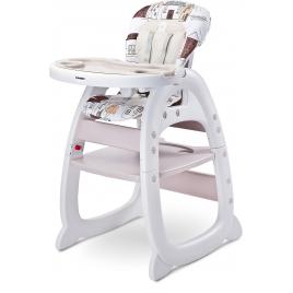 Scaun de masa transformabil caretero homee 2 in 1 beige