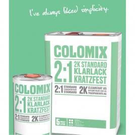Colomix 2k clear coat - lac 2:1 standard 1l