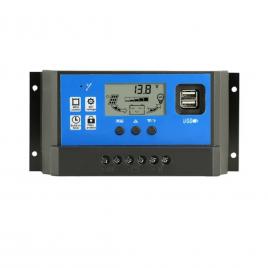 Controler solar 12V/24V, 50A cu afisaj LCD si doua porturi USB 5V/3A.