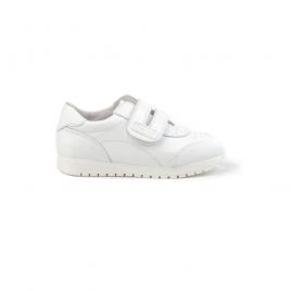 Pantofi sport pentru copii Timp liber cu inchidere velcro, Angelitos,Alb, 35 EU