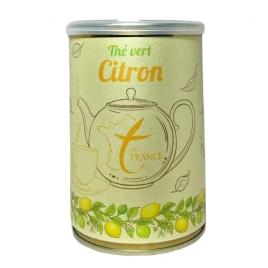Ceai verde, Thé Vert Citron, lamaie, portocala si ghimbir, cutie metalica, 100g - 50 portii