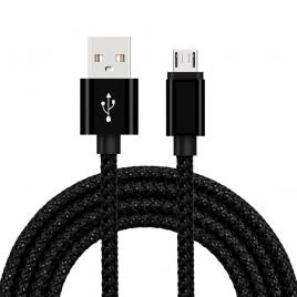Cablu de date usb - micro usb, 2m, negru