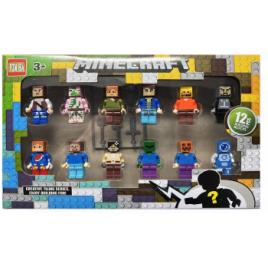 Minecraft Set 12 figurine tip lego Multicolor 5 cm