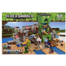 Set de constructie Blocksworld My World of Minecraft 1014 piese