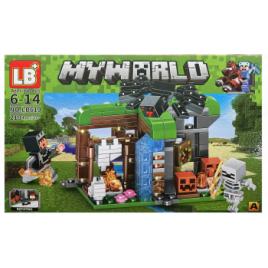Set de constructie LB Plus My World of Minecraft 4 in 1 210 piese tip lego