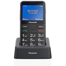 Telefon Mobil Panasonic KX-TU155 EXBN Single SIM, 2G, pentru seniori, buton SOS, Negru