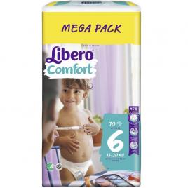 Scutece Libero Comfort 6 Megapack 13-20 Kg, 70 buc