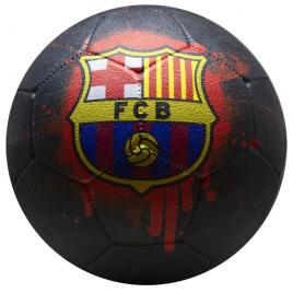 Minge de fotbal fc barcelona streetball logo grafitti neagra marimea 5