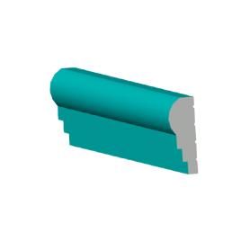 Brau decorativ din polistiren extrudat, dimensiune 125x40 mm , lungime 1200 mm
