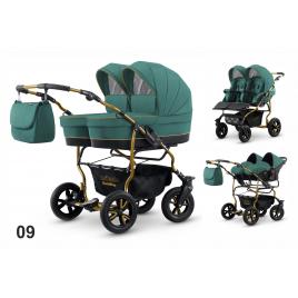 Carucior pentru gemeni mikado goldstar gs-09 3 in 1