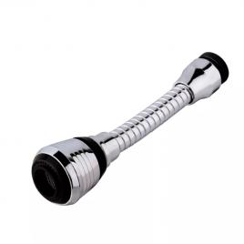 Extensie universala pentru robinet, Alista Home, racord flexibil, inox, 360 grade
