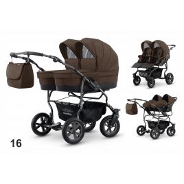 Carucior pentru gemeni mikado goldstar gs-16 3 in 1