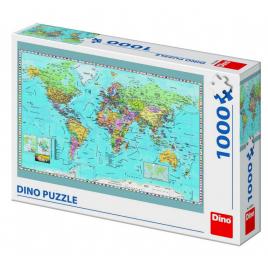 Puzzle - harta politica a lumii - 1000 piese