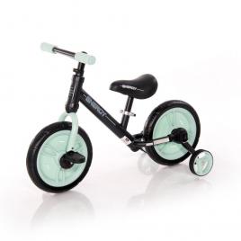 Bicicleta energy, cu pedale si roti ajutatoare (culoare: black & blue)