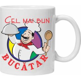 Cana personalizata cu textul cel mai bun bucatar