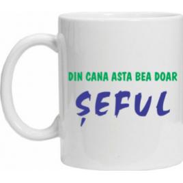 Cana personalizata pentru sef