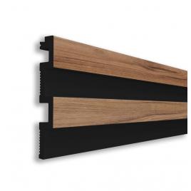 Riflaj decorativ din duropolimer, lemn deschis, 290 x 11,5 x 0,8 cm D 402-102