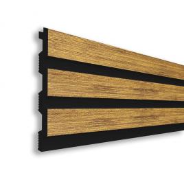 Riflaj decorativ din duropolimer, lemn deschis, 290 x 11,5 x 1,2 cm D 404-108