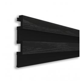 Riflaj decorativ duropolimer, negru, 290 x 11,5 x 0,8 cm D 402-105