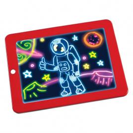 Tableta de desen, KOTYS®, interactiva cu 8 efecte luminoase, Magic Pad