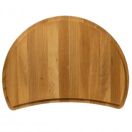 Platou de lemn, in forma de semiluna, Cesiro, 400x270x18