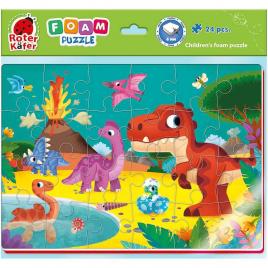 Puzzle lumea dinozaurilor 24 piese roter kafer rk6020-08