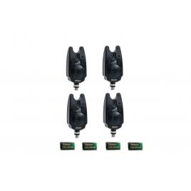 	 Set 4 senzori pescuit Carp expert cu baterii de 9v incluse