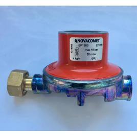 Regulator GPL 4 kg/h cu olandez 3/8 (CH25 sau W20x1/14) calibrat la 30 mbar NOVACOMET