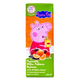 Peppa Pig 100% suc natural (mere-portocale-piersica-caisa) Bax 6 X 250 ml