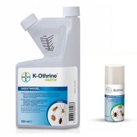 Insecticid K-othrine Partix 250 ml si Solfac 150 ml anti plosnite, gandaci, capuse, tantari