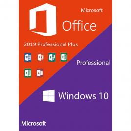 Microsoft Office Pro plus 2019 & Windows10 PRO OEM  Engleza Licenta Electronica