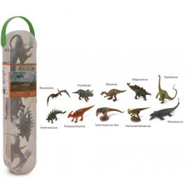 Cutie cu 10 minifigurine dinozauri - set 1