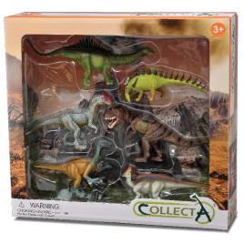 Set 6 figurine dinozauri pictate manual wb collecta