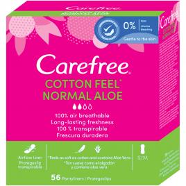 Absorbante zilnice Carefree Panty Liners Aloe 56'S