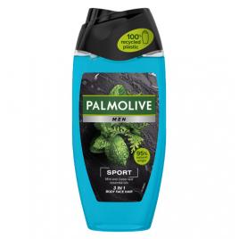 Gel de dus Palmolive For Men Sport 3 in 1, cu uleiuri din frunze de menta si cedru 250 ml