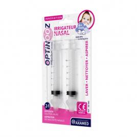 Set 2 dispozitive medicale tip seringa pentru lavaj nazal / irigator nazal pentru bebelusi cu varsta minima de 4 luni, fara BPA si fara ftalati