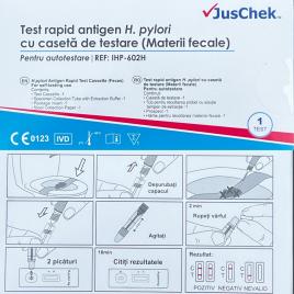 Test rapid pentru helicobacter (H. pylori), pentru autotestare, Juscheck , CE0123