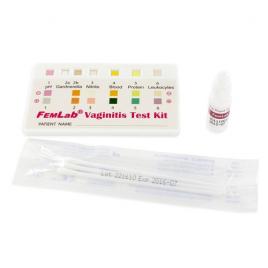 Test rapid pentru vaginita multipla FemLab, 5 in 1, detecteaza clamidia, tricomoniaza, bacterii gram negative, gardnerella,  vaginita bacteriana