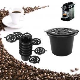 Set 5 capsule reutilizabile pentru aparatele de cafea nespresso (espressoare