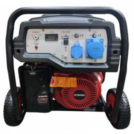 Generator curent SC10000-III STRONG, Putere 8.5kW, AVR, motor pe benzina 16.0CP, rezervor 25 litri, pornire electrica, roti