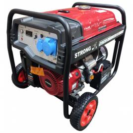 Generator curent SC6000-III STRONG Putere 6.0kW AVR motor pe benzina 14.0CP rezervor 25 litri pornire electrica roti